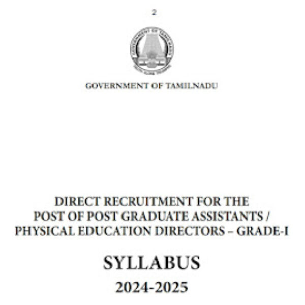 PGTRB New Syllabus for all subject 2024 – KALVI NEWS APP