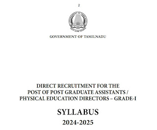 PGTRB New Syllabus for all subject 2024 – KALVI NEWS APP