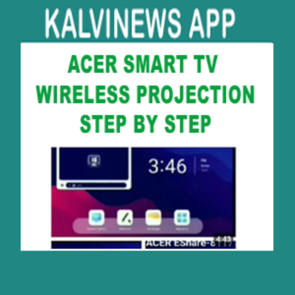 SMART TVயில் WIRELESS PROJECTION மேற்கொள்ளும் வழிமுறை